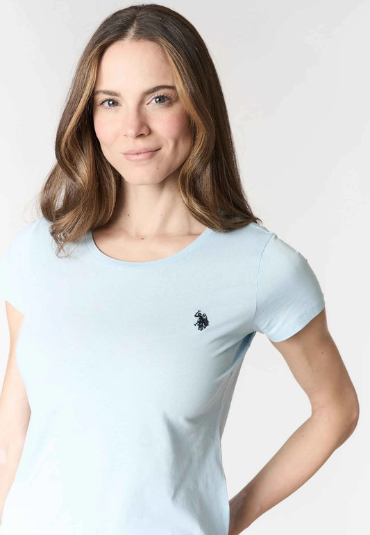 US POLO ASSN | T-shirt donna in cotone light jersey con logo