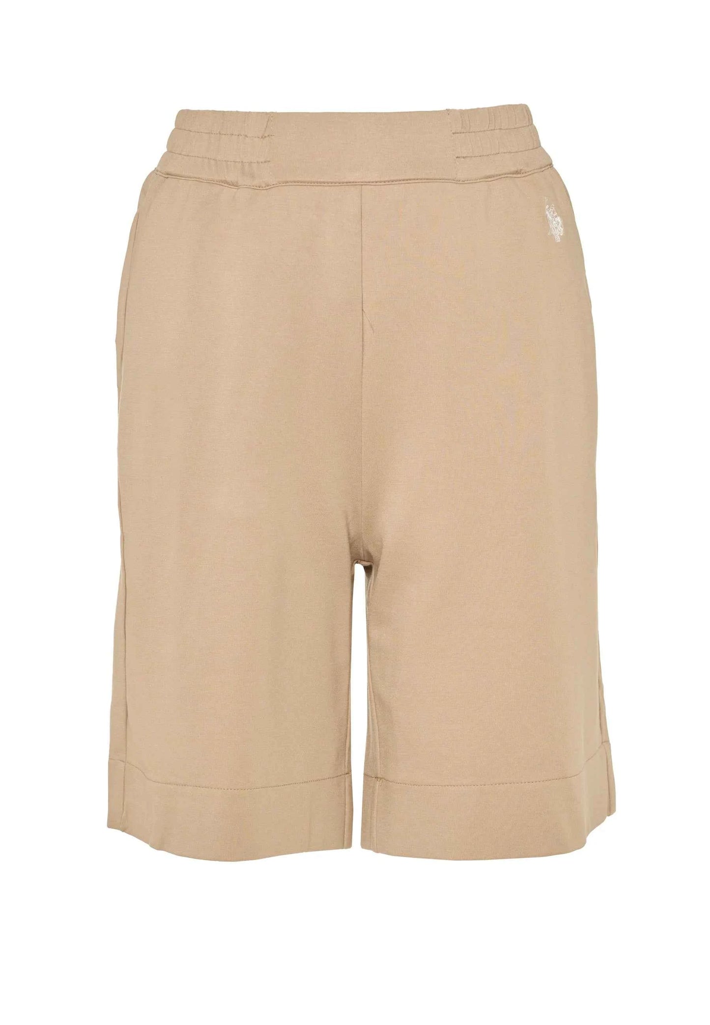 US POLO ASSN | Shorts da donna in punto Milano con vita elasticizzata