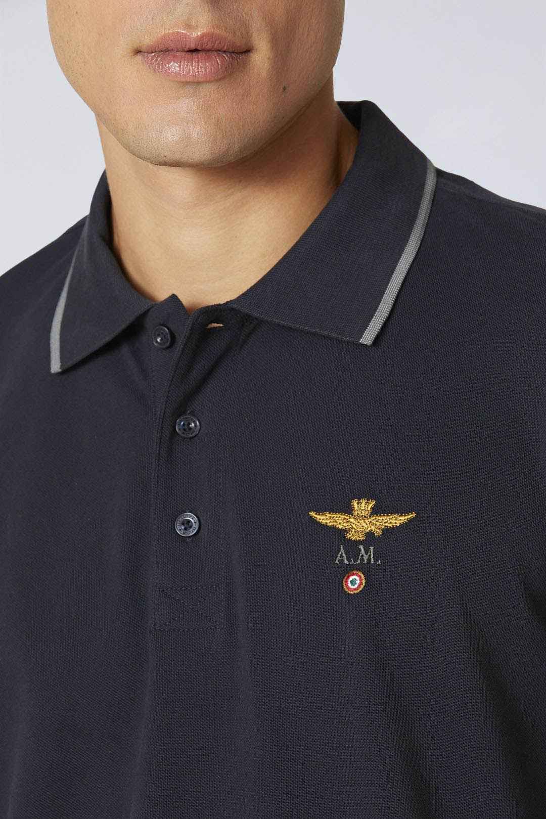 AERONAUTICA MILITARE | Polo basica in cotone a manica corta - Proposta Legend