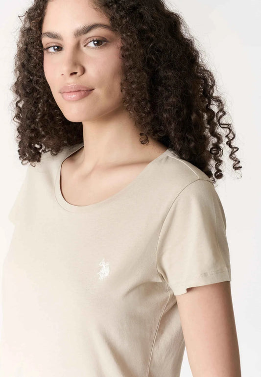 US POLO ASSN | T-shirt donna in cotone light jersey con logo