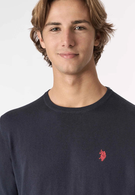 US POLO ASSN | Maglia girocollo cotone e cashmere
