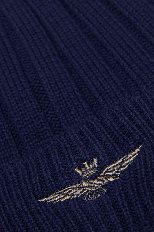 AERONAUTICA MILITARE | Berretto in cotone con aquila ricamata