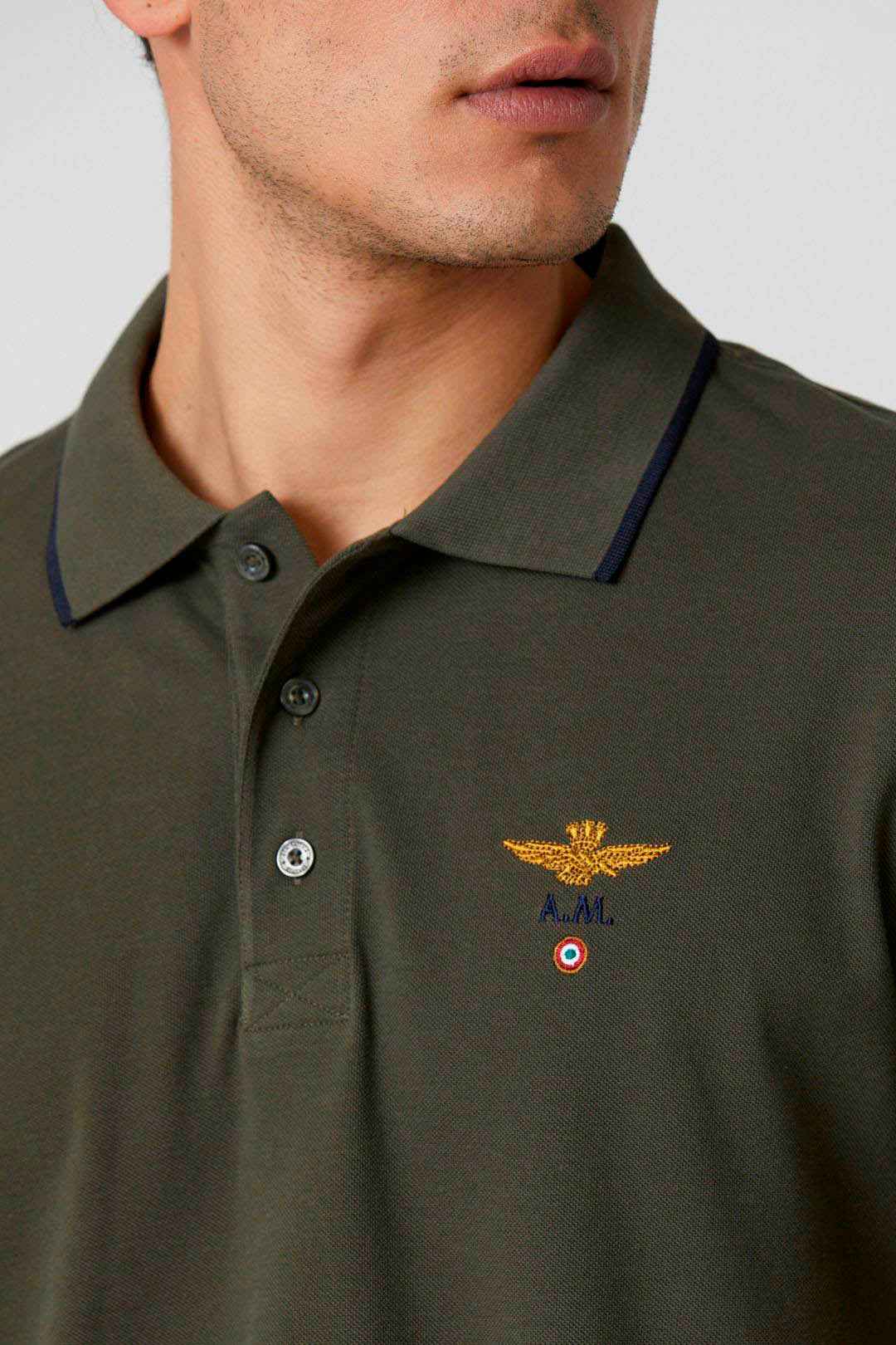AERONAUTICA MILITARE | Polo basica in cotone a manica corta - Proposta Legend