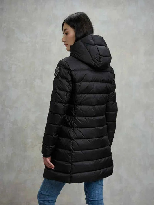 BLAUER | Piumino lungo a righe AGNES