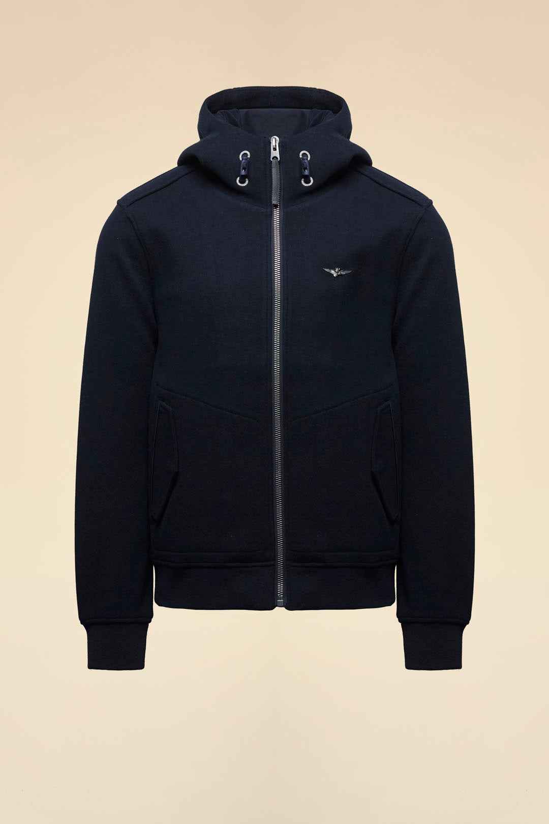 AERONAUTICA MILITARE | Giacca con cappuccio in misto lana