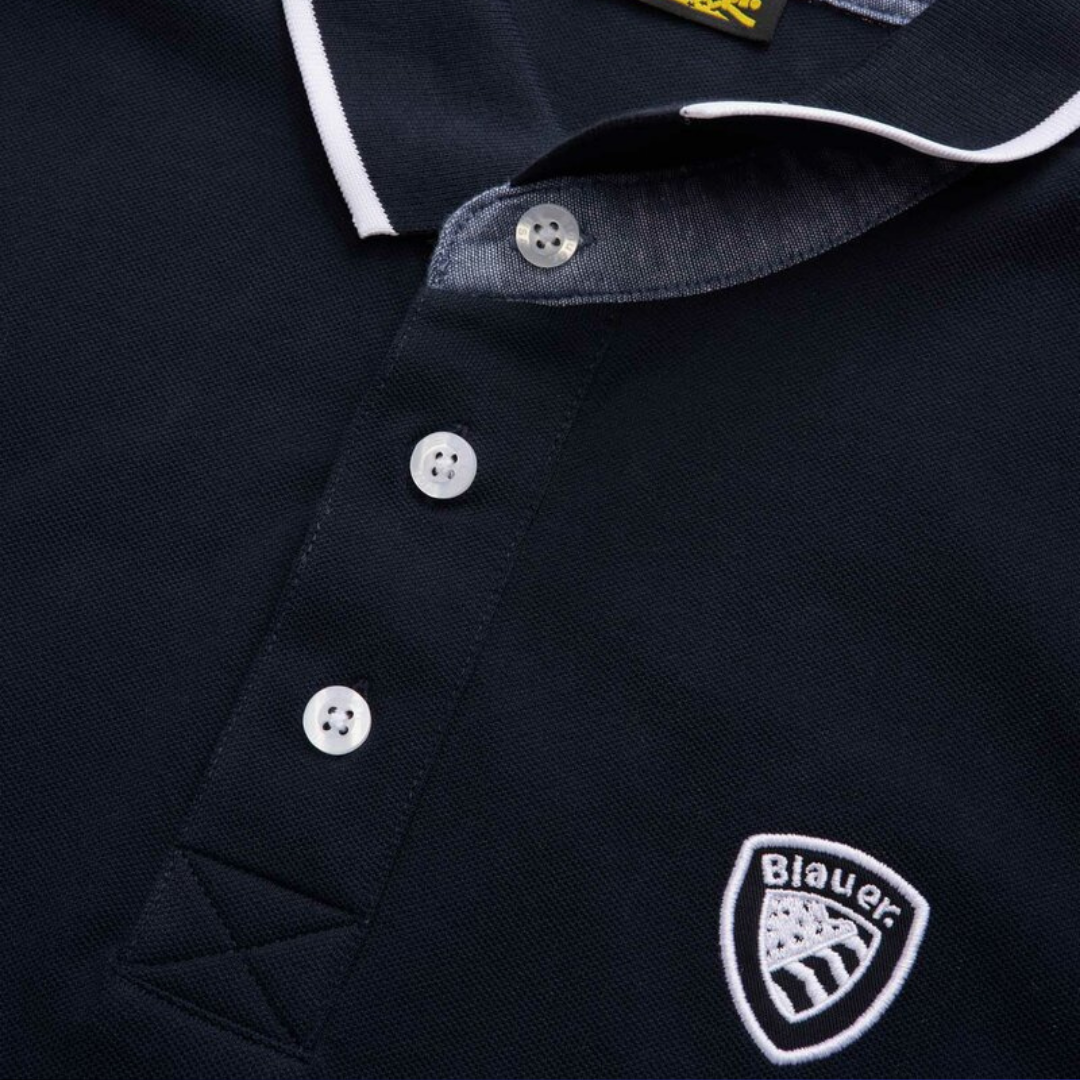 BLAUER | POLO CON PROFILO IN CONTRASTO DAMON - Proposta Legend