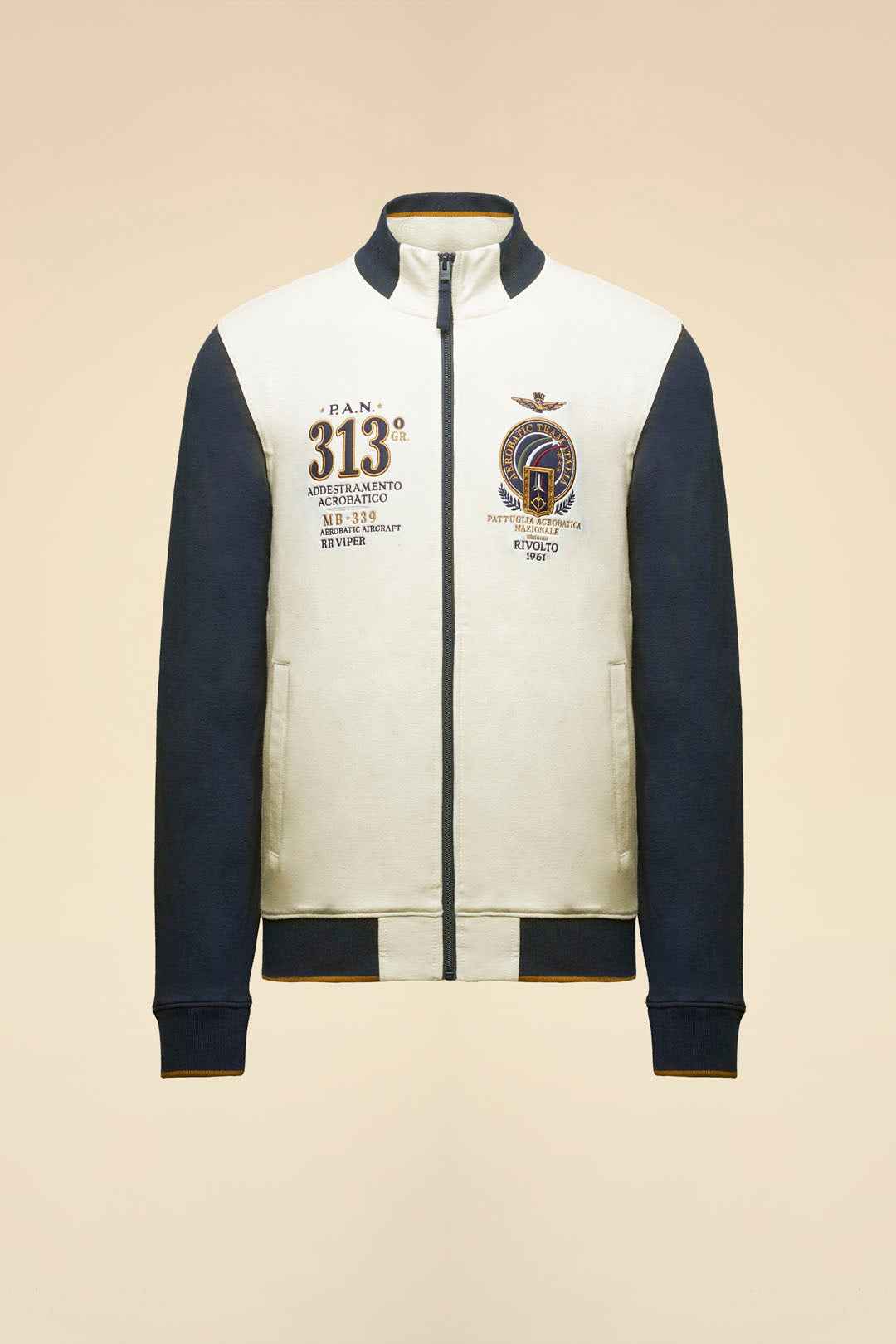 AERONAUTICA MILITARE | Felpa full-zip ricamata Frecce Tricolori - Proposta Legend