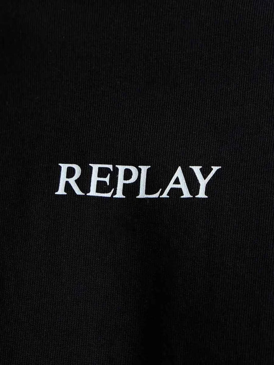 REPLAY | T-Shirt in jersey con logo minimal