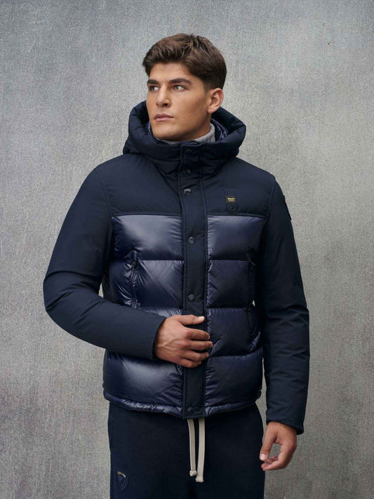 BLAUER | Piumino nylon e neoprene BROOK