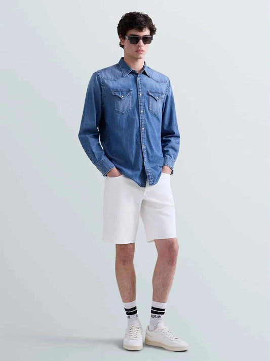 REPLAY | Bermuda in jeans uomo GROVER