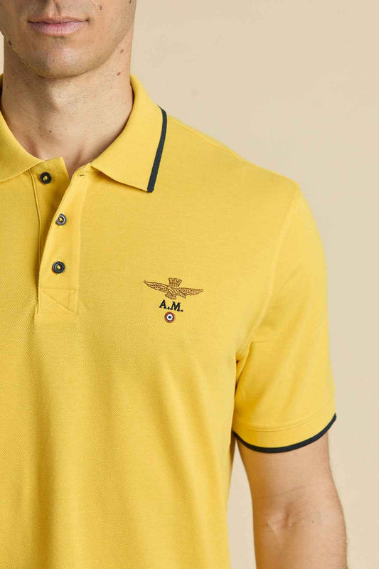 AERONAUTICA MILITARE | Polo basica in cotone a manica corta