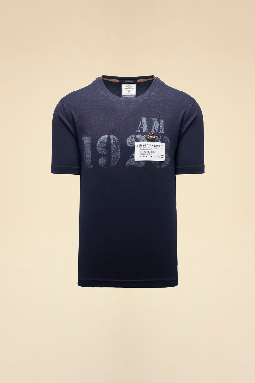 AERONAUTICA MILITARE | T-shirt stampata effetto vintage