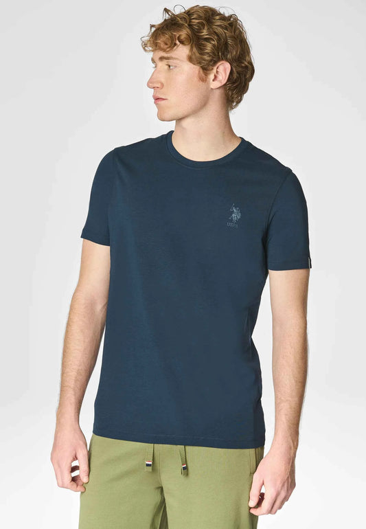 US POLO | T-shirt a maniche corte in cotone stretch con logo