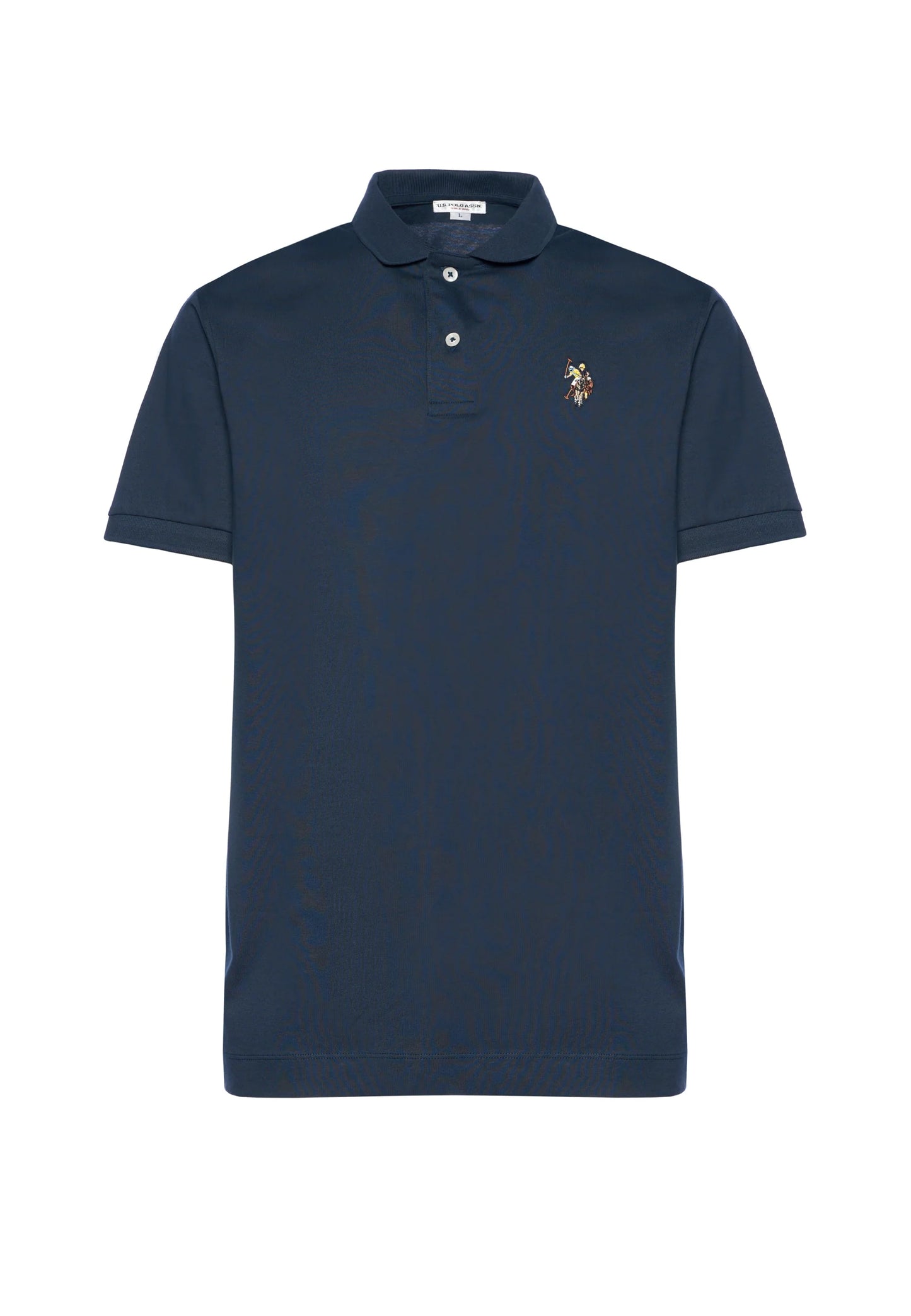 US POLO ASSN | Polo uomo in cotone jersey con logo colorato CUST