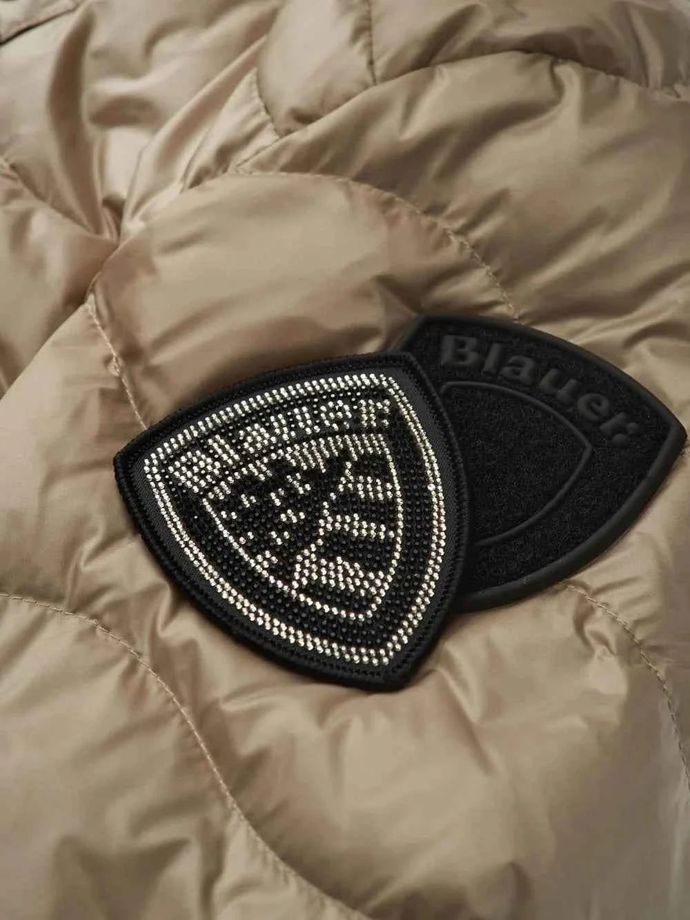 BLAUER | Piumino a onde con pelliccia ALDIE - Proposta Legend