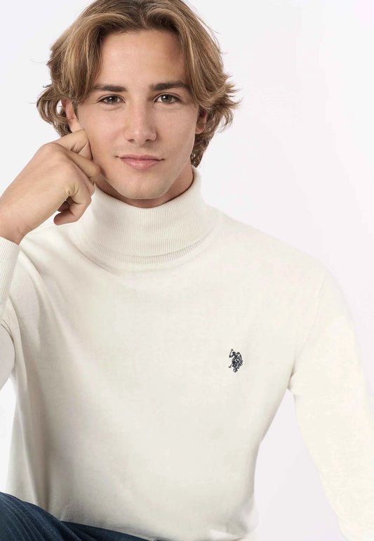 US POLO ASSN | Maglia dolcevita cotone e cashmere