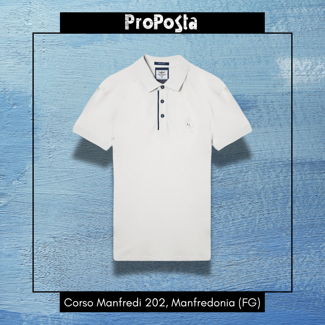 AERONAUTICA MILITARE | Polo con stampa high density e piping - Proposta Legend