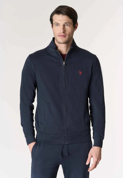 US POLO ASSN | Felpa da uomo full zip a collo alto