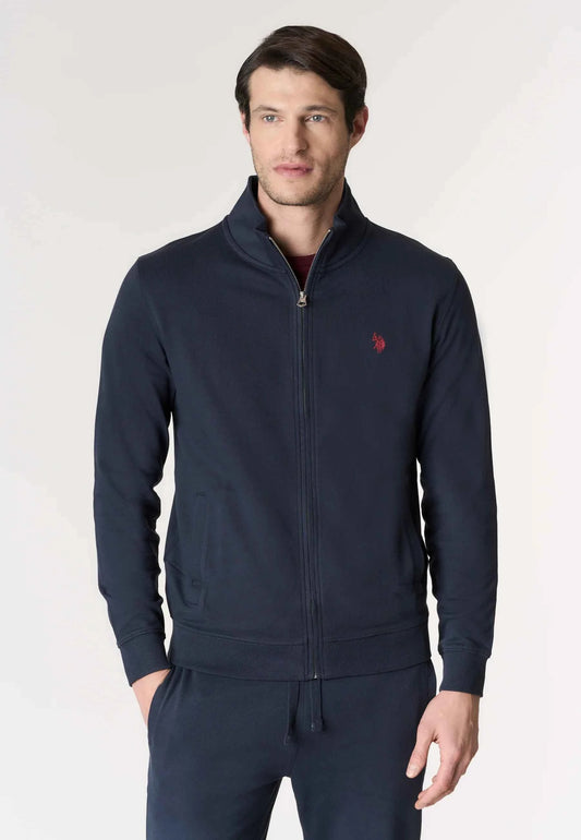 US POLO ASSN | Felpa da uomo full zip a collo alto