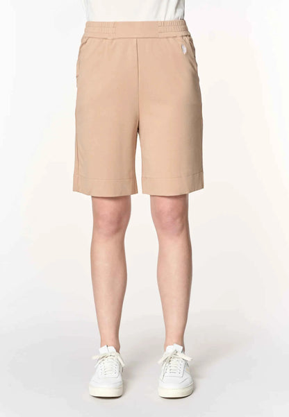 US POLO ASSN | Shorts da donna in punto Milano con vita elasticizzata