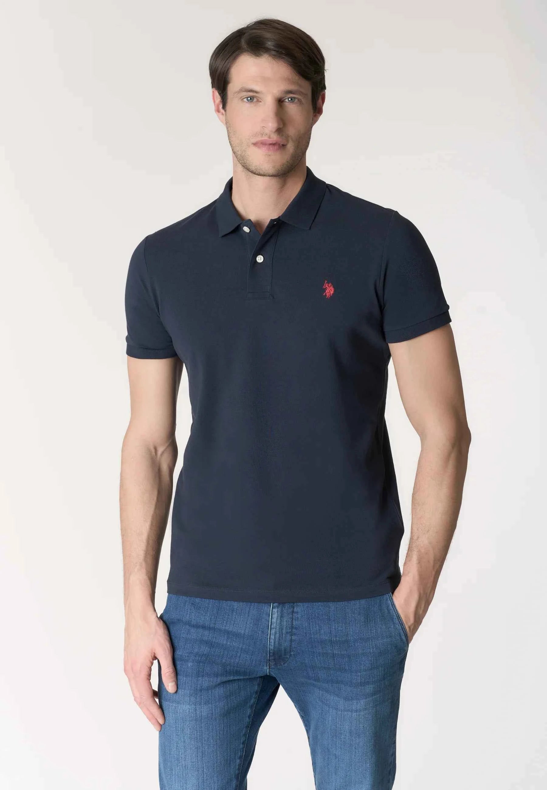 US POLO ASSN | Polo basic uomo in cotone piquet KING