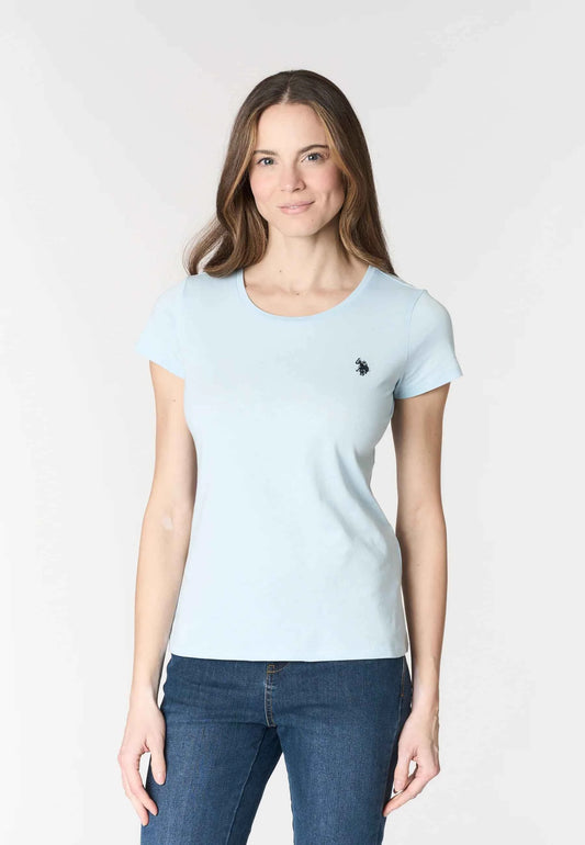 US POLO ASSN | T-shirt donna in cotone light jersey con logo