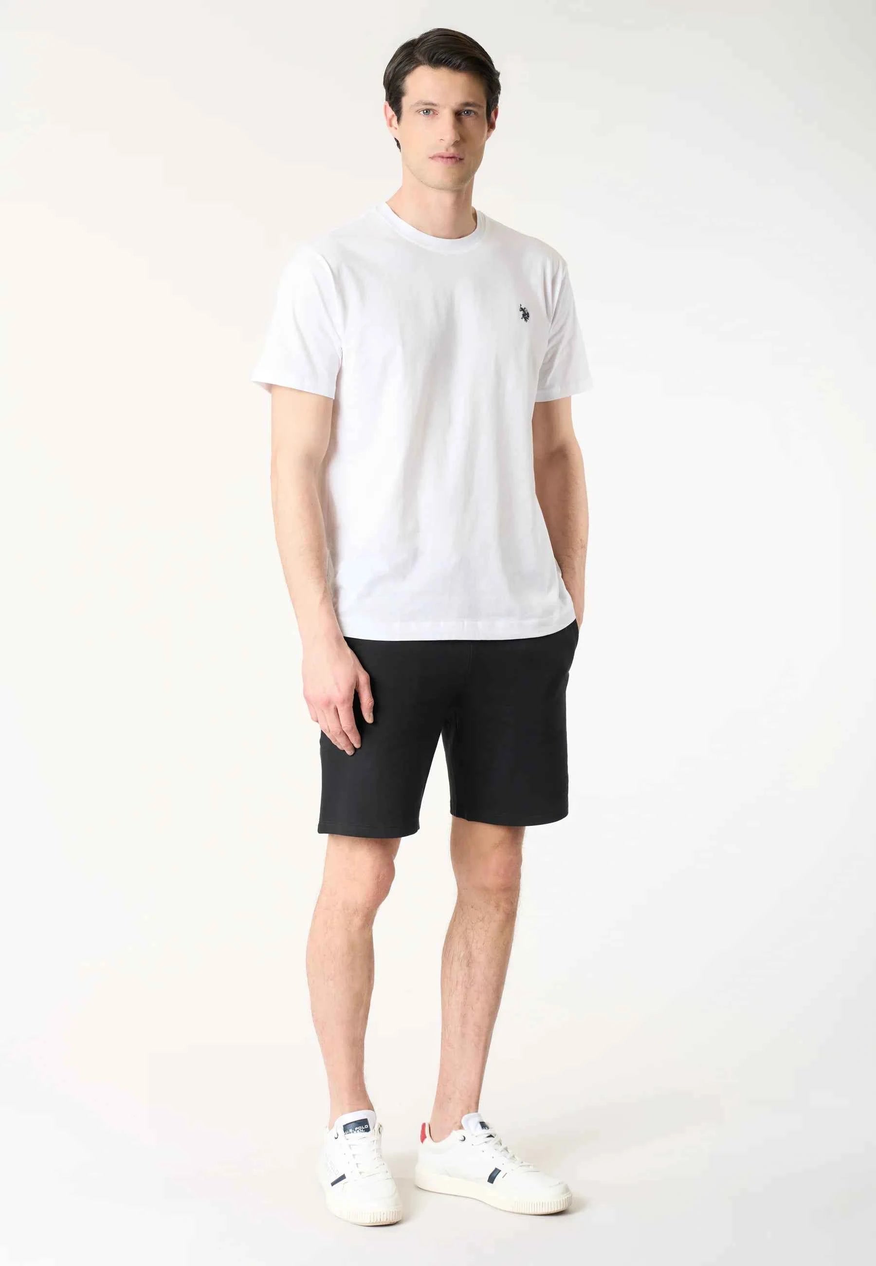 US POLO ASSN | Bermuda da uomo in felpa con elastico in vita BALD