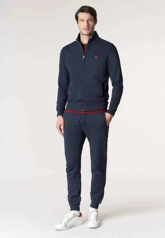 US POLO ASSN | Felpa da uomo full zip a collo alto