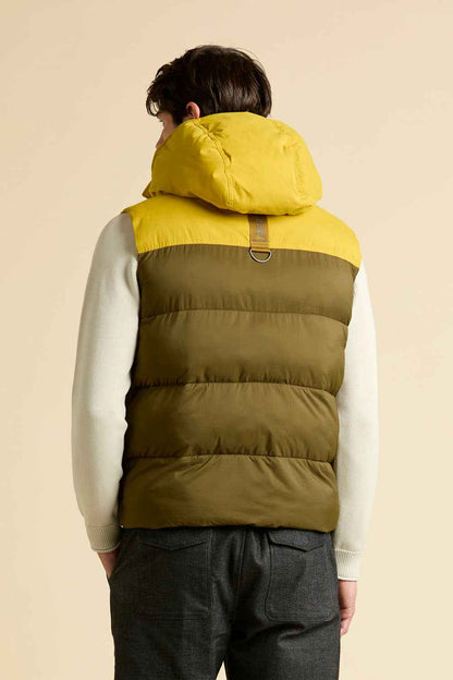 AERONAUTICA MILITARE | Gilet imbottito bicolore con cappuccio