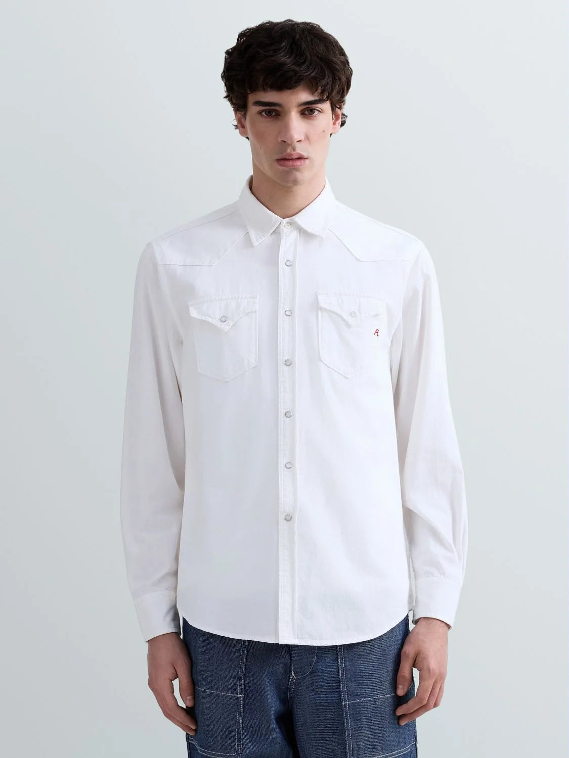 REPLAY | Camicia western in denim bianco - Proposta Legend