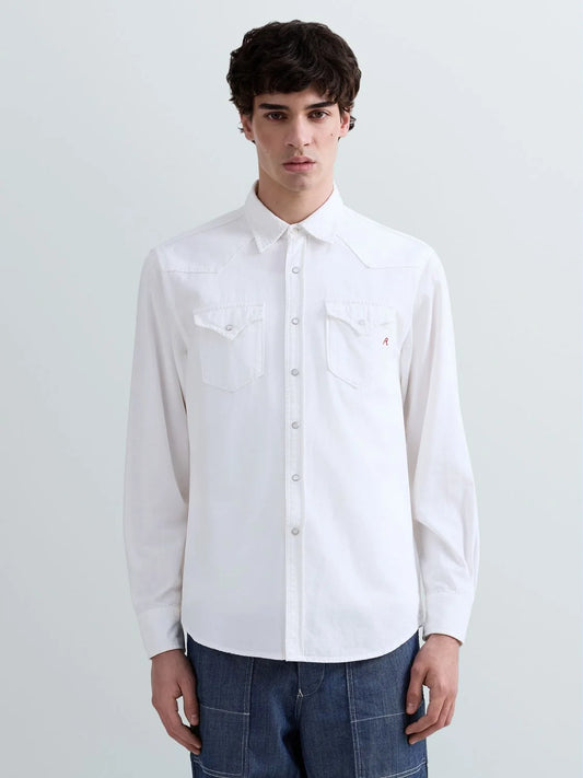 REPLAY | Camicia western in denim bianco - Proposta Legend