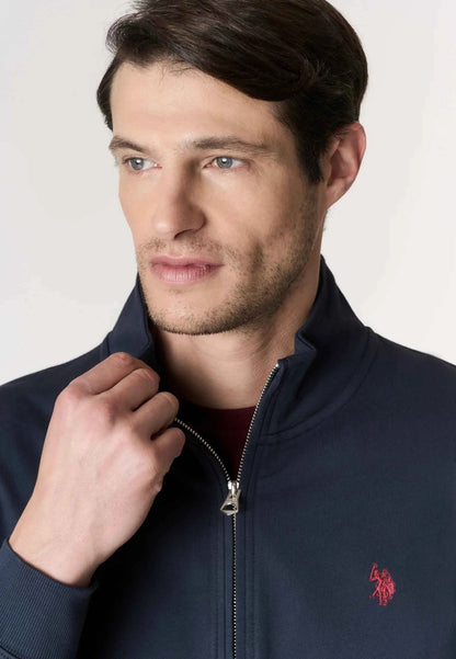 US POLO ASSN | Felpa da uomo full zip a collo alto