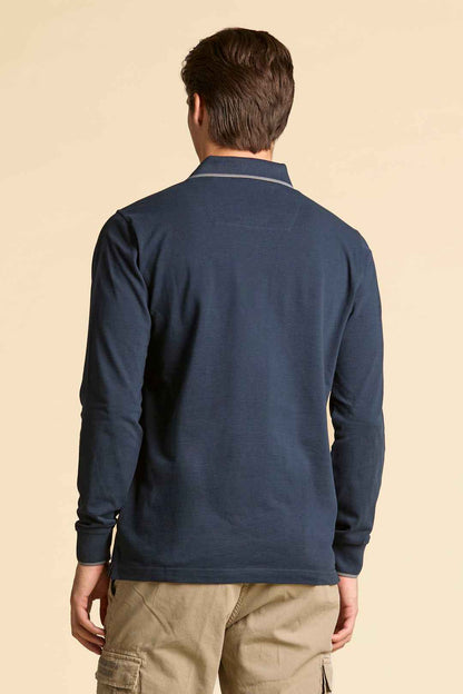 AERONAUTICA MILITARE | Polo basica manica lunga in cotone