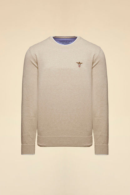 AERONAUTICA MILITARE | Maglione girocollo in cotone con ricamo - Proposta Legend