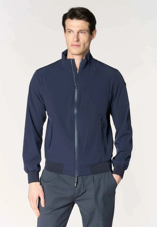 US POLO ASSN | Bomber da uomo in nylon stretch con zip