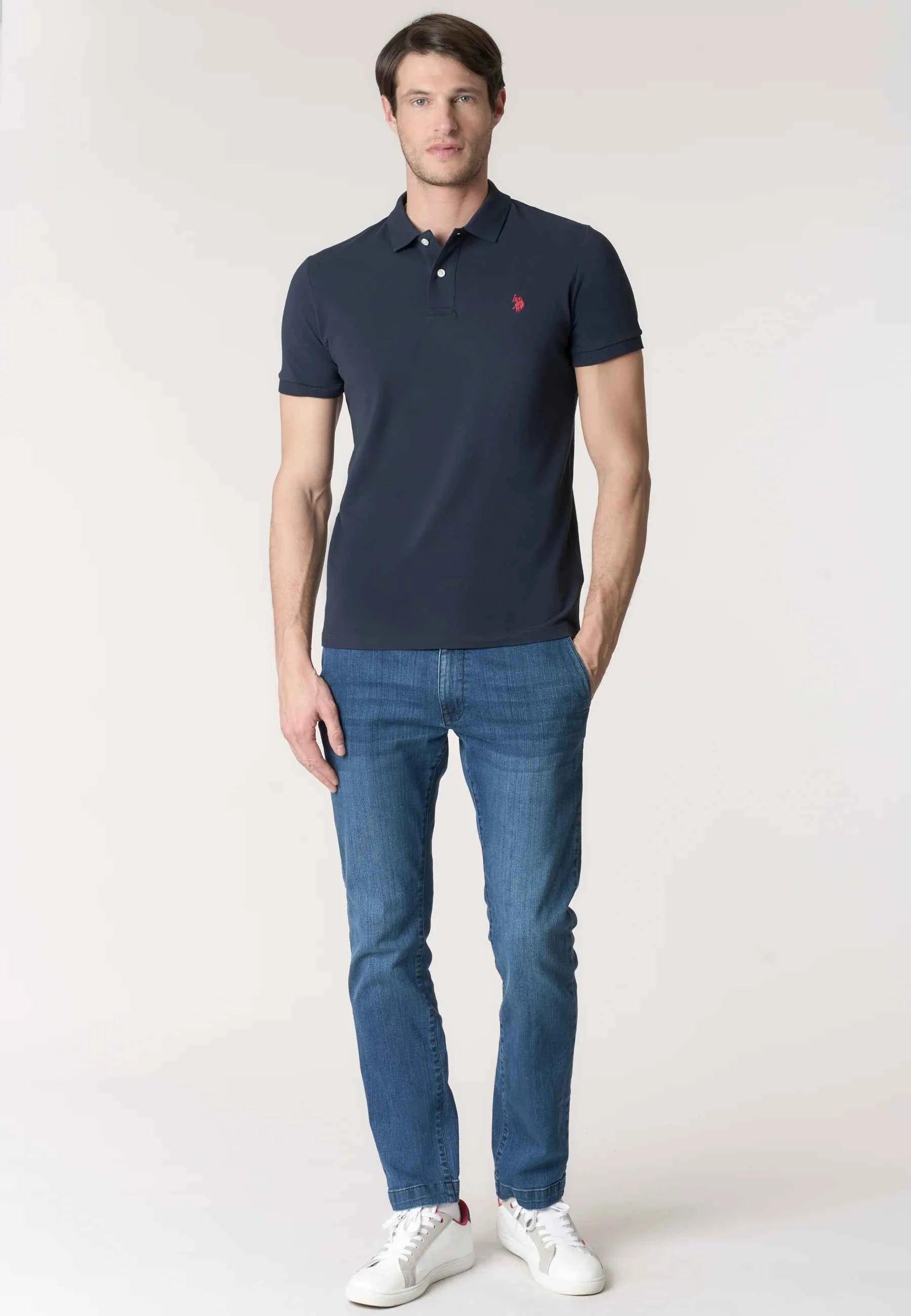 US POLO ASSN | Polo basic uomo in cotone piquet KING