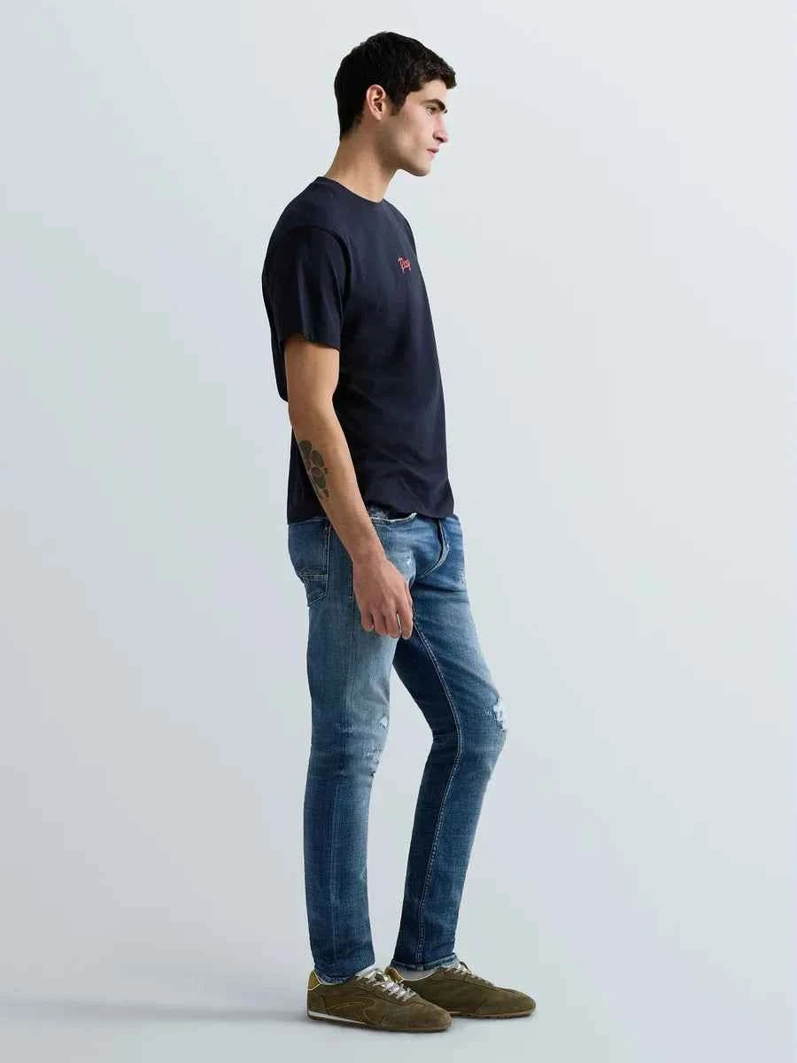 REPLAY | T-Shirt con stampa fronte e retro