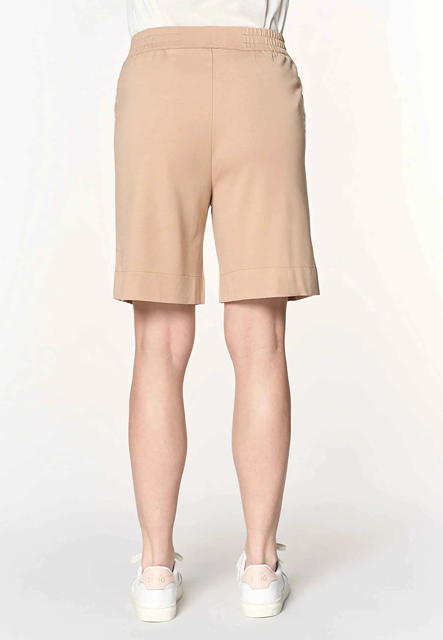 US POLO ASSN | Shorts da donna in punto Milano con vita elasticizzata