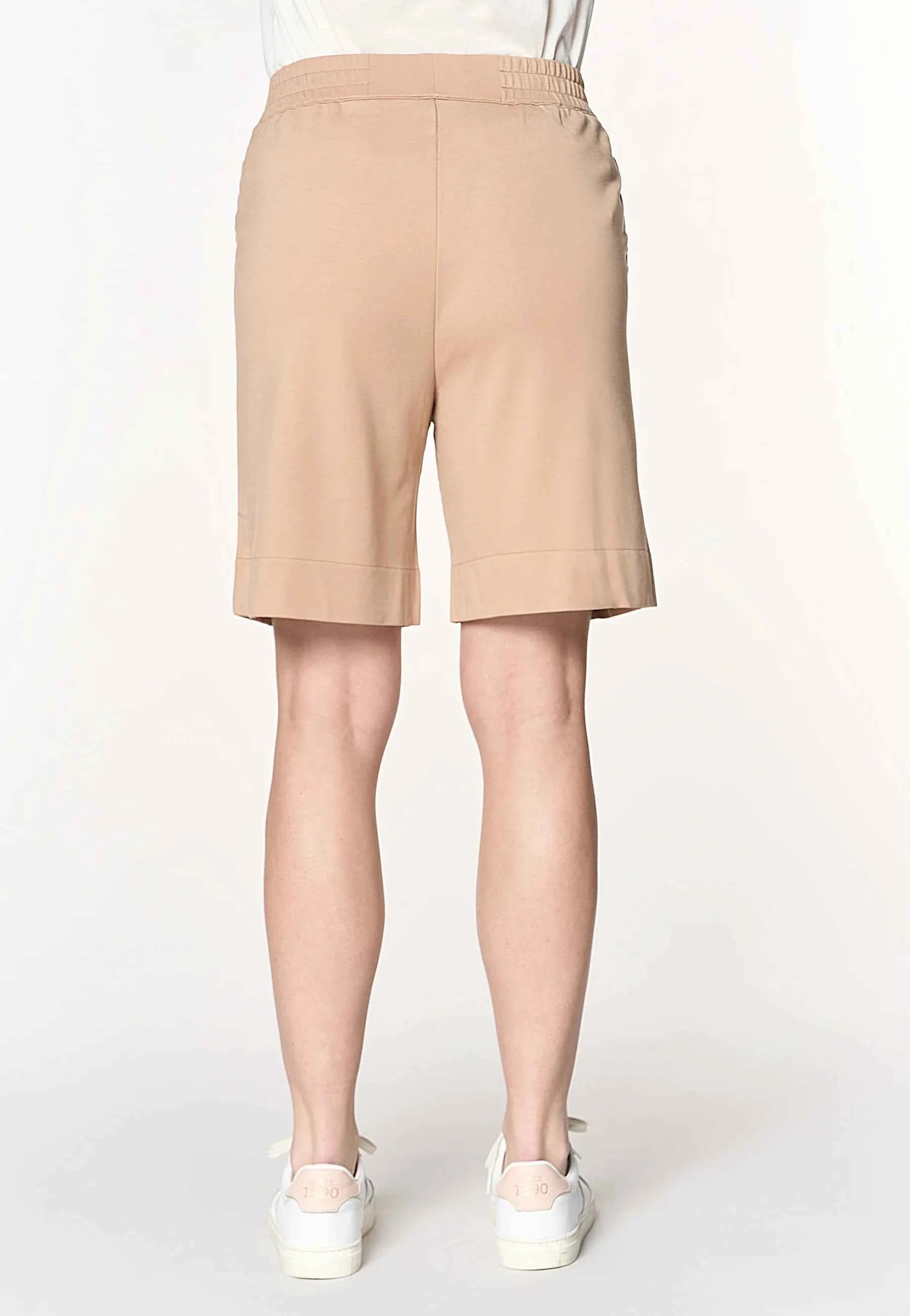 US POLO ASSN | Shorts da donna in punto Milano con vita elasticizzata