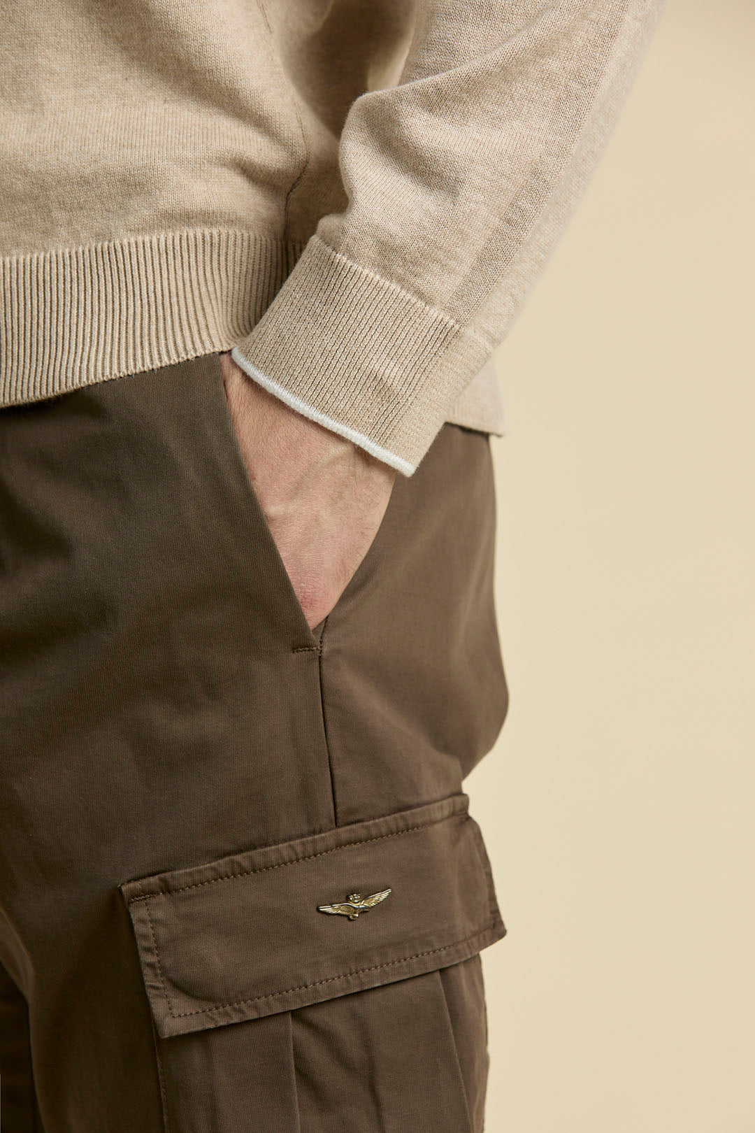 AERONAUTICA MILITARE | Maglione girocollo in cotone con ricamo - Proposta Legend