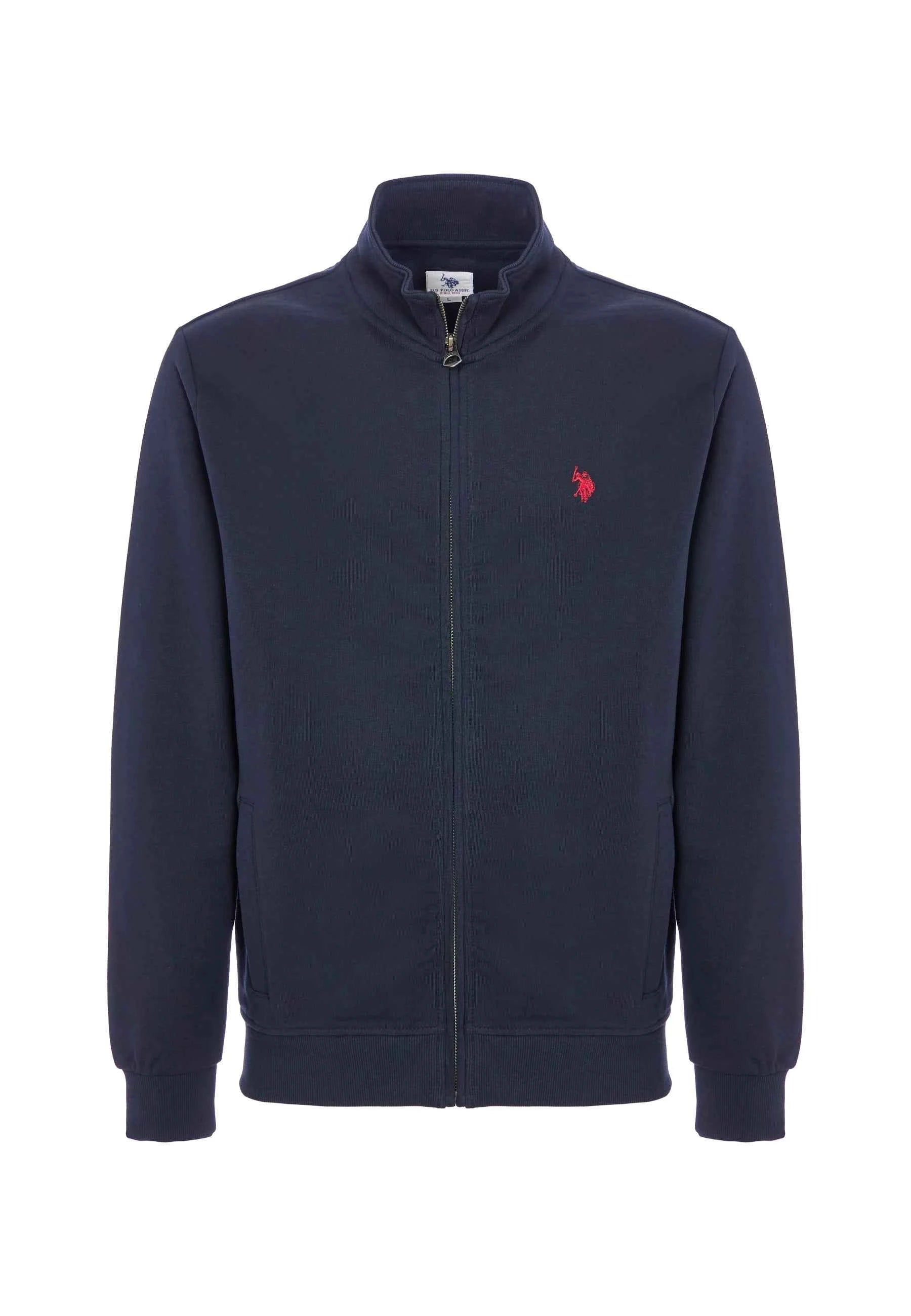 US POLO ASSN | Felpa da uomo full zip a collo alto