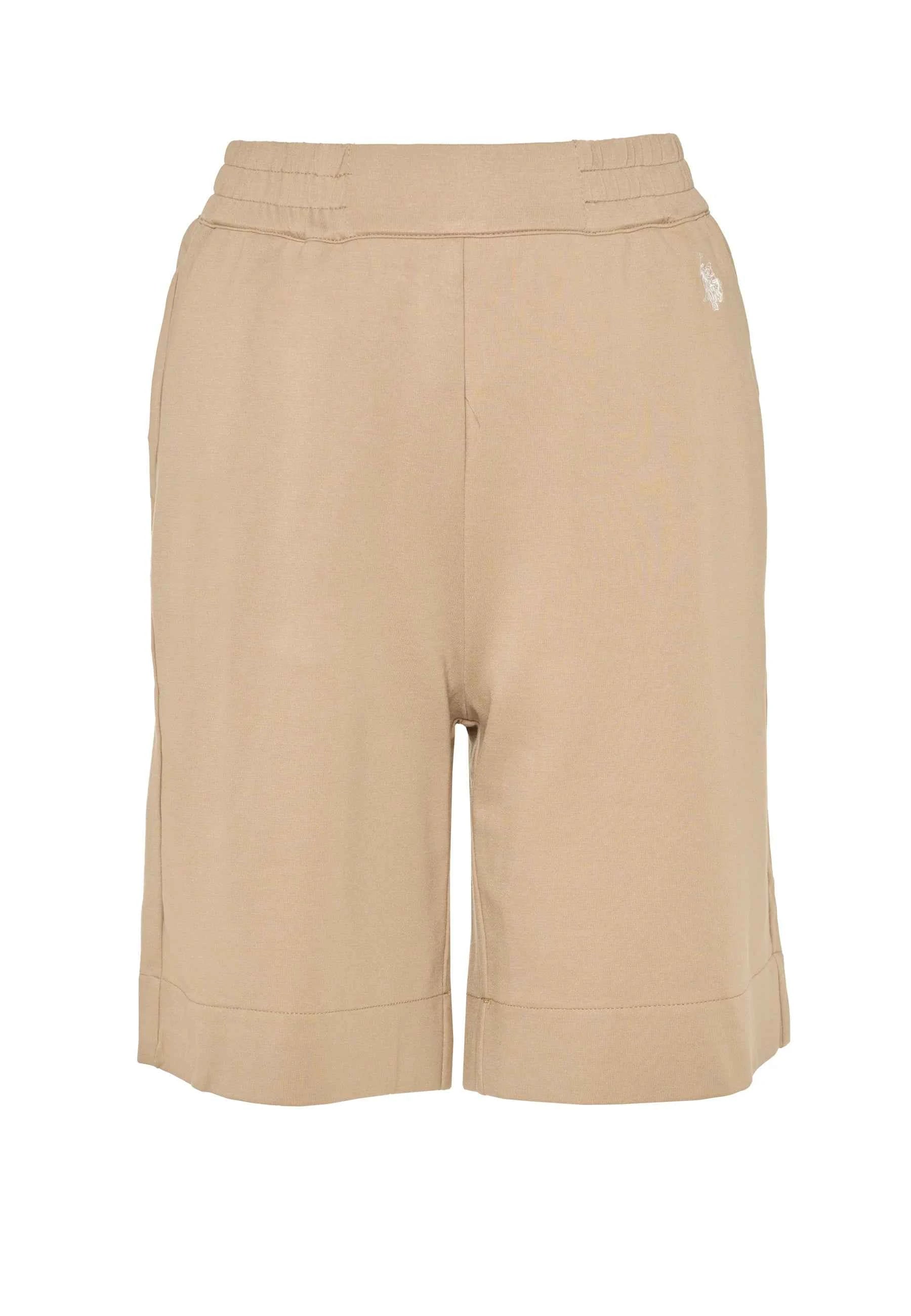 US POLO ASSN | Shorts da donna in punto Milano con vita elasticizzata