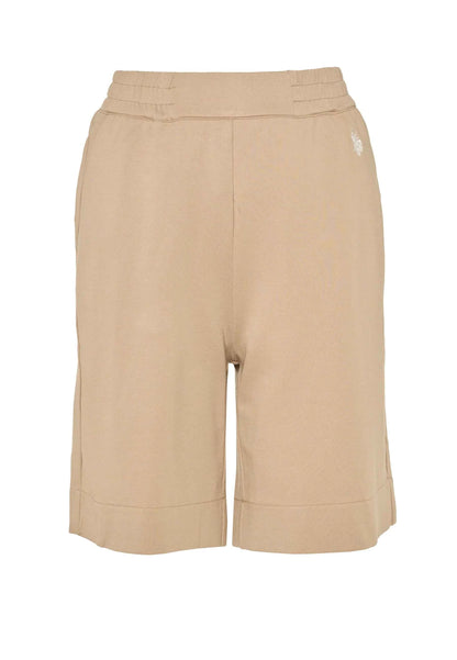 US POLO ASSN | Shorts da donna in punto Milano con vita elasticizzata