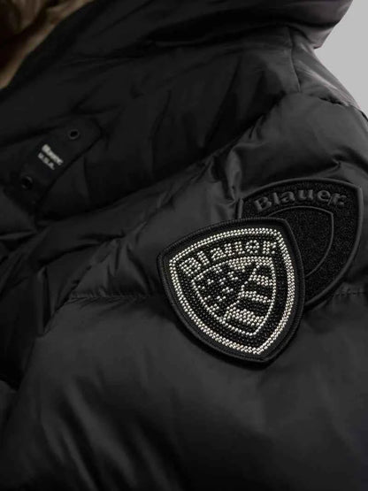 BLAUER | Piumino lungo a linee geometriche ALTHEA