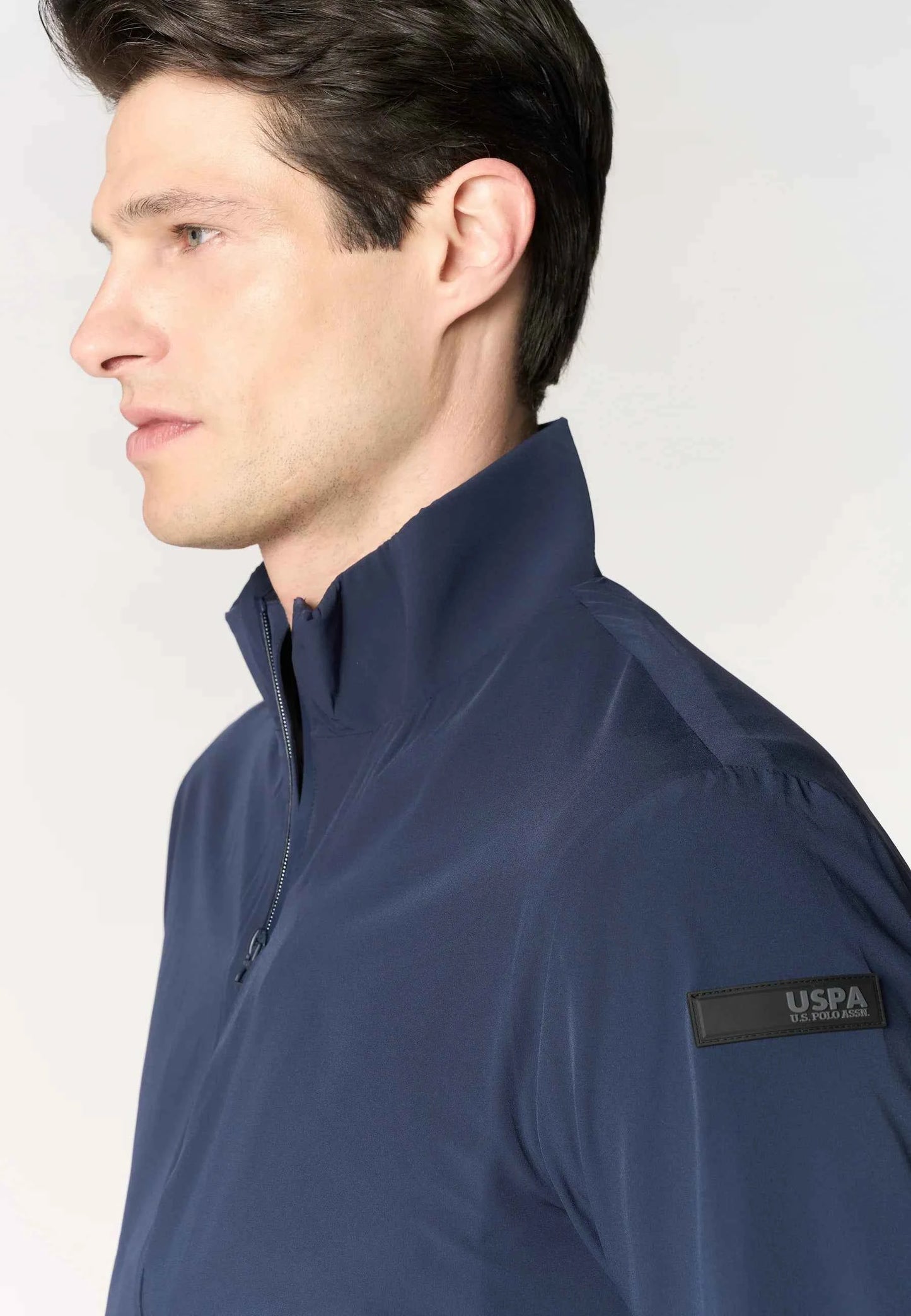 US POLO ASSN | Bomber da uomo in nylon stretch con zip