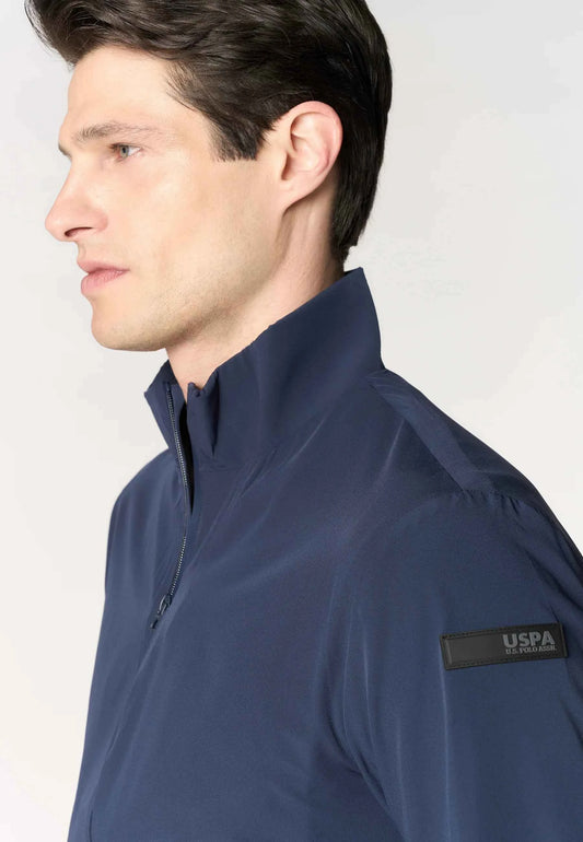 US POLO ASSN | Bomber da uomo in nylon stretch con zip