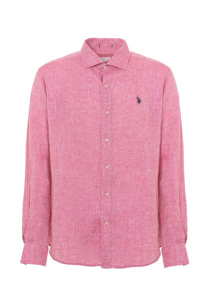 US POLO | Camicia in lino uomo con collo francese CALE - Proposta Legend