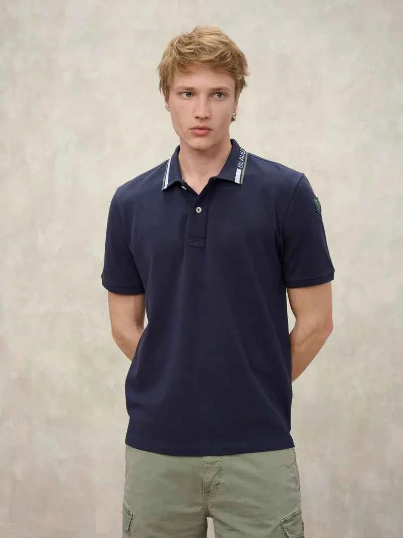 BLAUER | Polo con ricamo sul colletto RANSOM