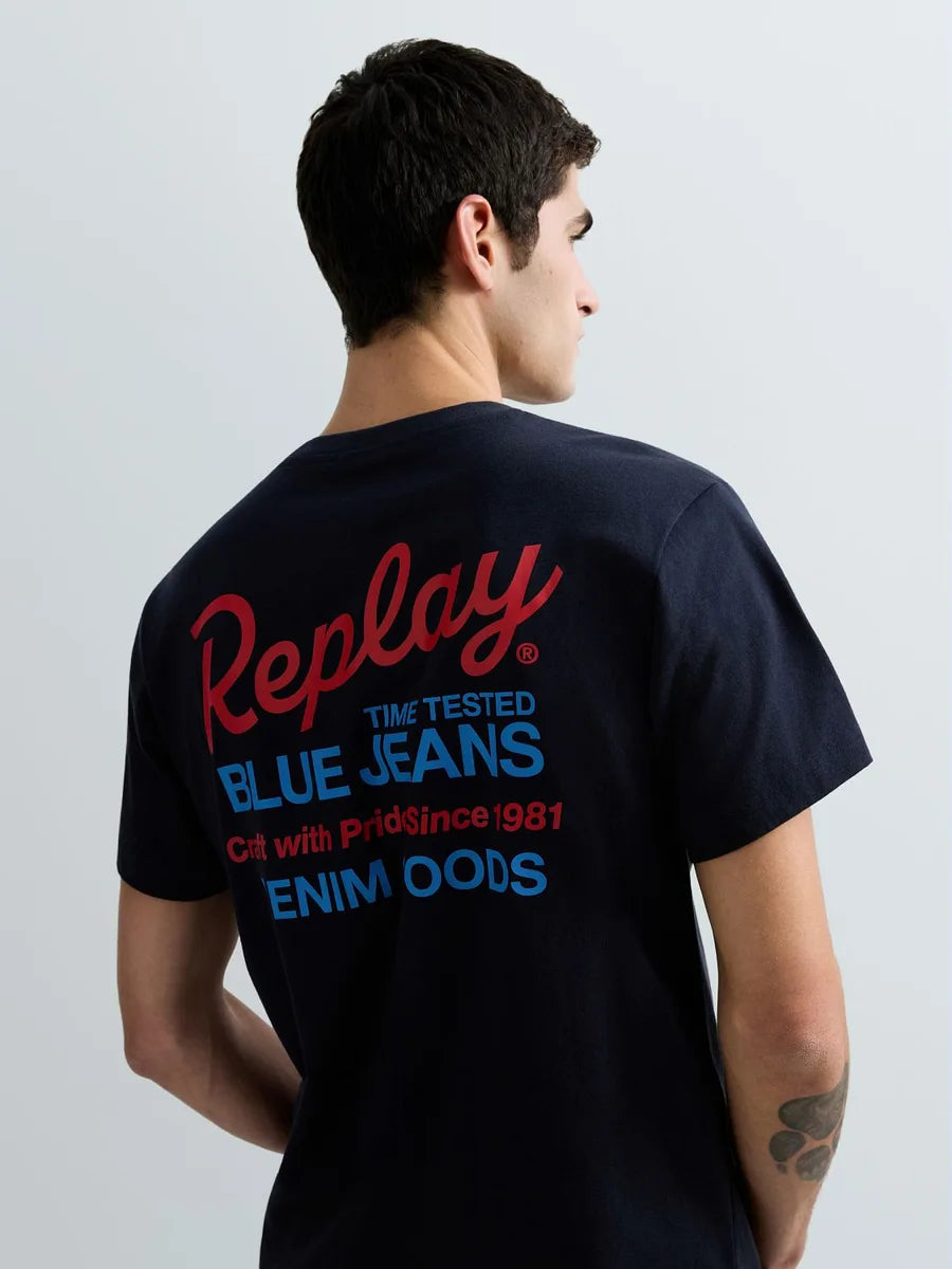 REPLAY | T-Shirt con stampa fronte e retro - Proposta Legend