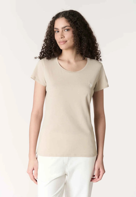 US POLO ASSN | T-shirt donna in cotone light jersey con logo